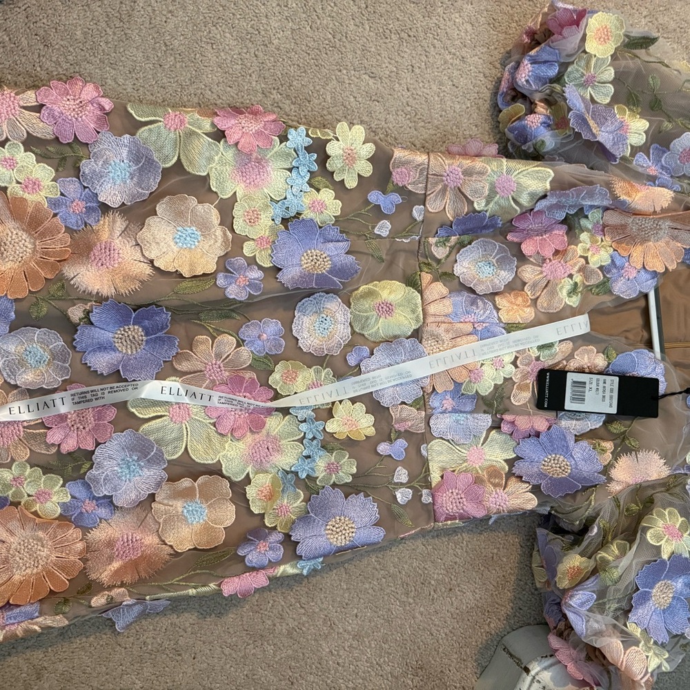 Elliatt Pastel Floral Mini Dress - Picture 2 of 6